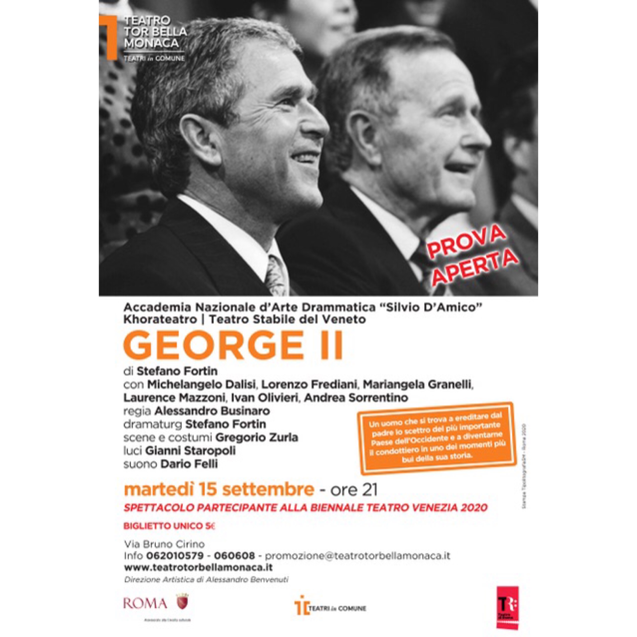 George II al Teatro Tor Bella Monaca